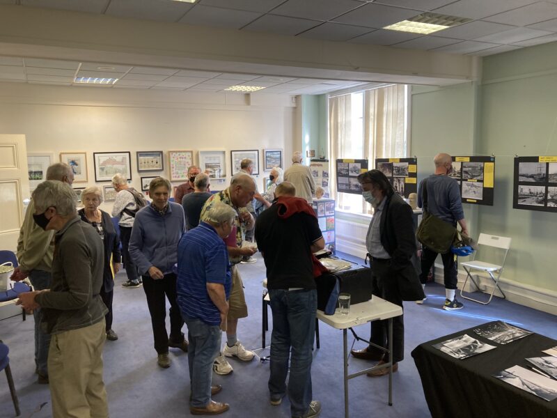 Image of people attending an exhibition in Granton Hub