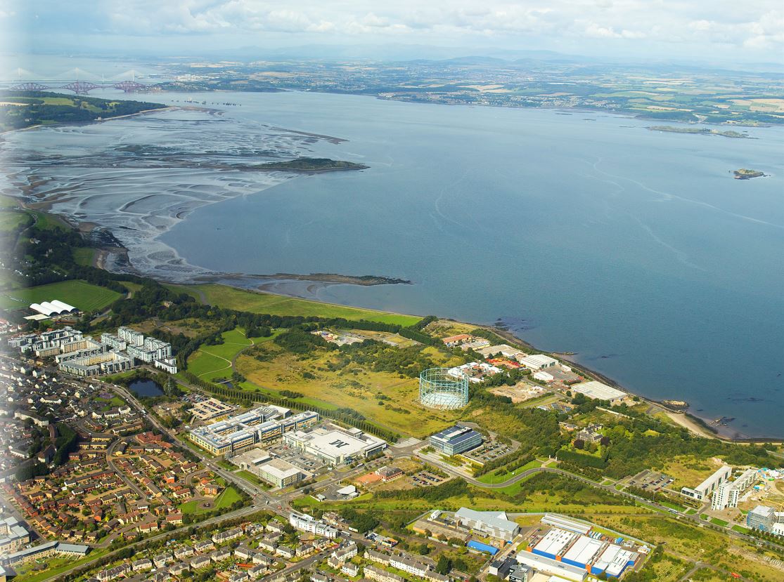 Aerial photograph of Granton