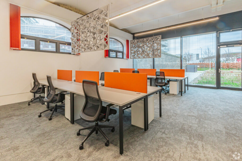 Image of desks available to hire at Granton Station.